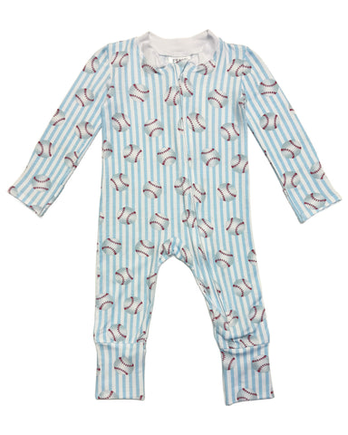 Esme Baseball Infant Flip Footie