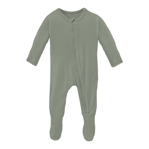 Kickee Pants Print Coverall with Zipper - Silver Sage Lunchboxes – Just For  Babies, Inc.