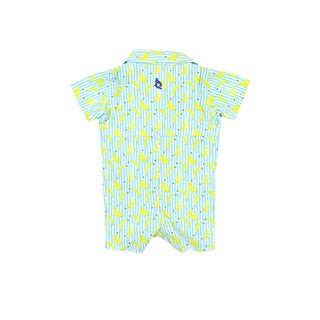 BlueQuail Clothing Co Short Sleeve Romper - Bananas