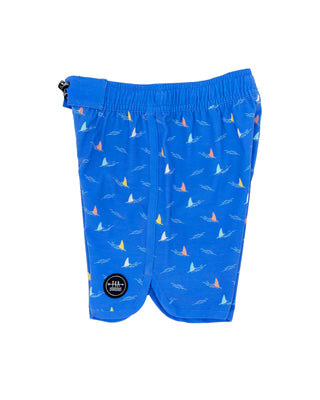 Feather 4 Arrow Shark Fin Boardshort - Marina Blue