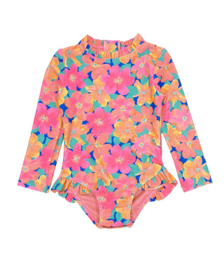 Feather 4 Arrow Frill Chaser Surf Suit - Pink Carnation