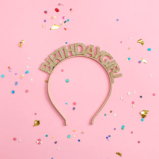 Sweet Wink Birthday Girl Gold Glitter Headband, Sweet Wink, Birthday, Birthday Girl, Birthday Girl Glitter Headband, Birthday Headband, Birthday Headbands, cf-type-headband, cf-vendor-sweet-w