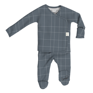 Bonsie Skin to Skin Babywear, Bonsie Footie - Criss Cross - Basically Bows & Bowties