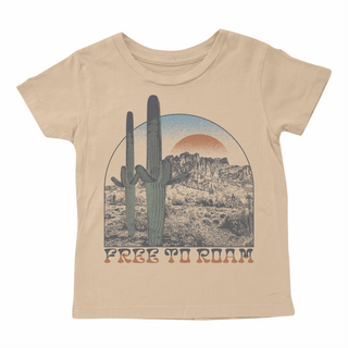 Tiny Whales, Tiny Whales Free To Roam Wheat S/S Tee - Basically Bows & Bowties