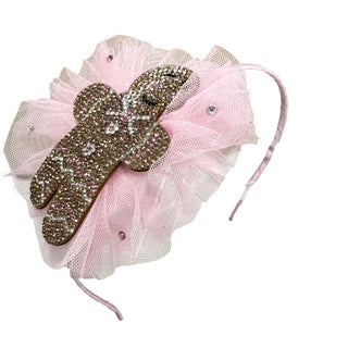 Bari Lynn Gingerbread Tulle Skinny Headband