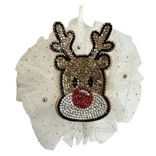 Bari Lynn Reindeer Tulle Skinny Headband