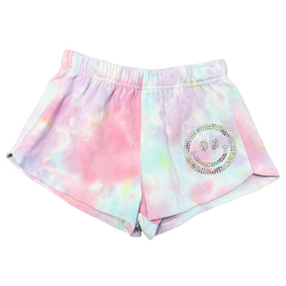 FBZ Smiley Pastel Tie Dye Shorts