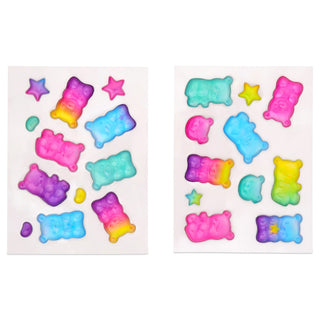 Iscream Gummy Bear Gel Stickers, Iscream, cf-type-stickers, cf-vendor-iscream, Easter, Easter Basket Ideas, Easter Stickers, EB Boy, EB Boys, EB Girls, Gel Stickers, Gummy Bear, Iscream, Iscr