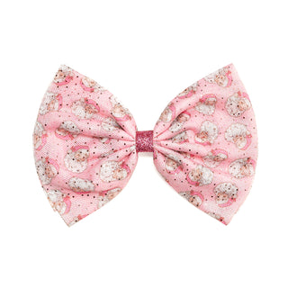 Sweet Wink Retro Santa Christmas Tulle Bow Clip