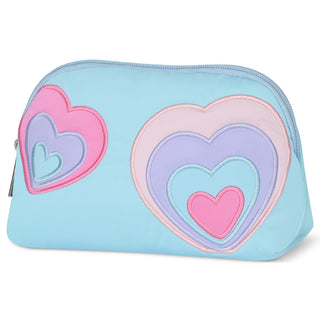 Iscream Happy Hearts Oval Cosmetic Bag, Iscream, cf-type-bag, cf-vendor-iscream, cosmetic bag, Gifts for Girls, Happy Hearts, Iscream, Iscream Bag, Iscream Cosmetic Bag, iscream-shop, Travel 