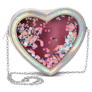 Iscream Heart Confetti Crossbody Bag