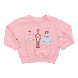 Pink Chicken Girls Organic Sweatshirt - Nutcracker