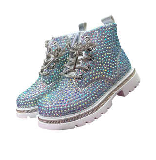 Lola and The Boys Sparkle Boots - Hologram