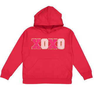 Sweet Wink, Sweet Wink XOXO Patch Valentine's Day Hoodie Sweatshirt - Basically Bows & Bowties