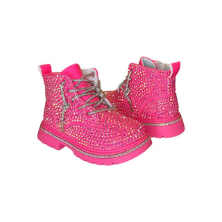 Lola and The Boys Sparkle Boots - Hot Pink