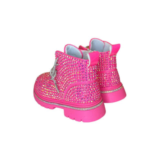 Lola and The Boys Sparkle Boots - Hot Pink