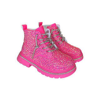 Lola and The Boys Sparkle Boots - Hot Pink