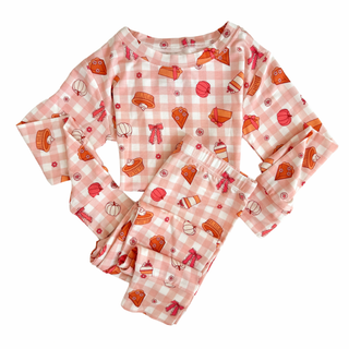 In My Jammers Gingham Pumpkin Pie L/S 2pc PJ Set