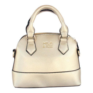 Mila & Rose Girl's Crossbody Purse - Gold Metallic