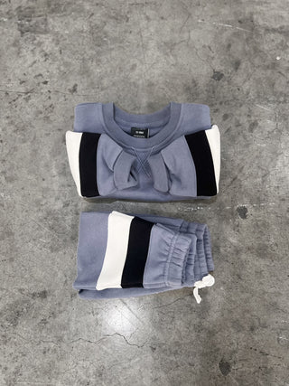 Little Bipsy Block Elevated Crewneck - Blue