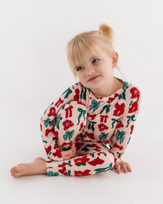 In My Jammers Christmas Bows L/S 2pc PJ Set