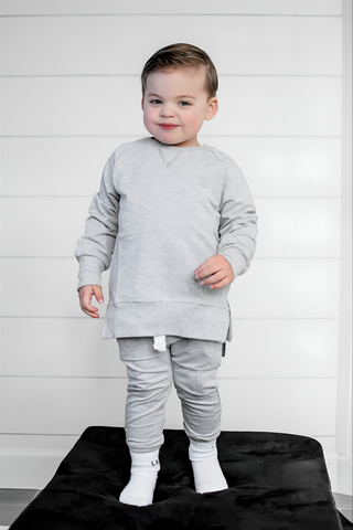 Little Bipsy Collection, Little Bipsy Pullover - Grey - Basically Bows & Bowties