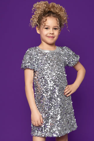 MIA New York Silver Sequin Dress, MIA New York, cf-size-4, cf-size-5, cf-size-6, cf-size-6x, cf-size-large-12, cf-size-medium-10, cf-size-small-7-8, cf-type-dress, cf-vendor-mia-new-york, Dre