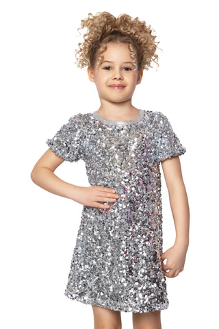 MIA New York Silver Sequin Dress, MIA New York, cf-size-4, cf-size-5, cf-size-6, cf-size-6x, cf-size-large-12, cf-size-medium-10, cf-size-small-7-8, cf-type-dress, cf-vendor-mia-new-york, Dre