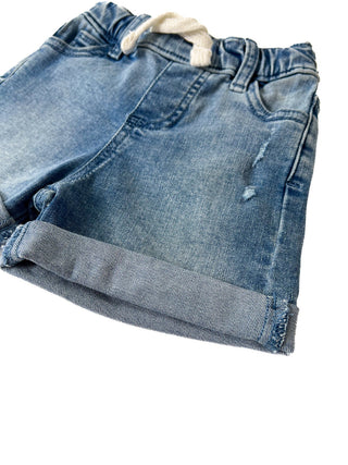 Little Bipsy Boy's Rolled Denim Short - Blue Wash