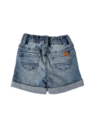 Little Bipsy Boy's Rolled Denim Short - Blue Wash