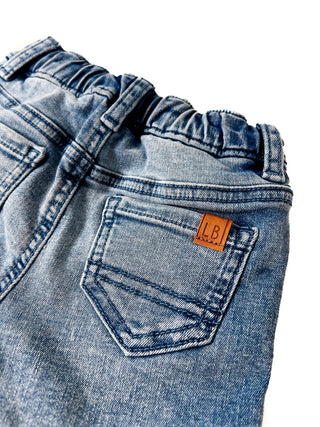 Little Bipsy Boy's Rolled Denim Short - Blue Wash