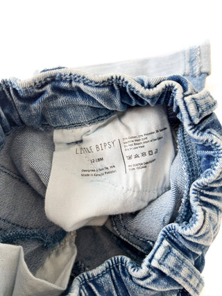 Little Bipsy Boy's Rolled Denim Short - Blue Wash