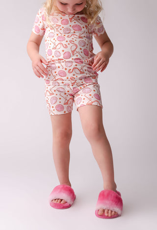 In My Jammers Flamingo S/S 2pc PJ Set w/Shorts, In My Jammers, Bamboo, Bamboo Pajamas, cf-size-4t, cf-size-5t, cf-type-pajamas, cf-vendor-in-my-jammers, Flamingo, In My Jammers, Jammers, Paja