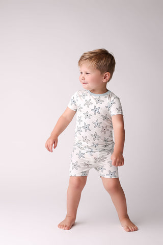 In My Jammers Starfish S/S 2pc PJ Set w/Shorts, In My Jammers, Bamboo, Bamboo Pajamas, cf-size-2t, cf-size-3t, cf-size-4t, cf-size-5t, cf-size-6t, cf-size-7-8y, cf-type-pajamas, cf-vendor-in-