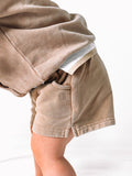 Little Bipsy Sweatshort - Beige Wash