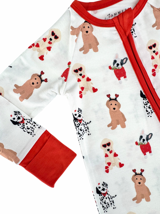 In My Jammers I Woof You Zipper Romper