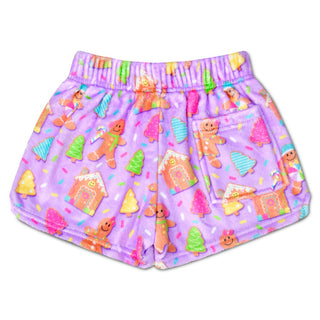 Iscream Joyful Gingerbread Plush Shorts