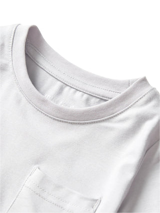 Little Bipsy Bamboo Pocket Tee - Frost