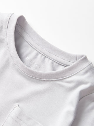 Little Bipsy Bamboo Pocket Tee - Frost