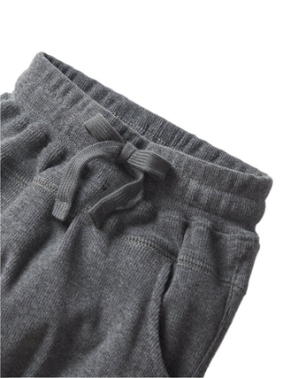 Little Bipsy Ribbed Joggers - Heathered Charcoal