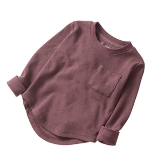 Little Bipsy Waffle Top - Huckleberry