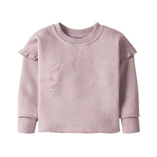 Little Bipsy Ruffle Crewneck - Wisteria