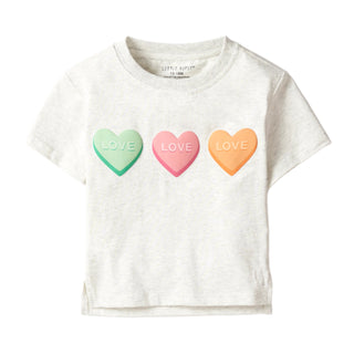 Little Bipsy V-Day Boxy Tee - Grey