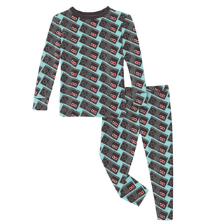 KicKee Pants Summer Sky Retro Game Controller L/S Pajama Set, KicKee Pants, cf-size-10-years, cf-size-3t, cf-size-4t, cf-size-5-years, cf-size-6-years, cf-size-8-years, cf-type-pajama-set, cf