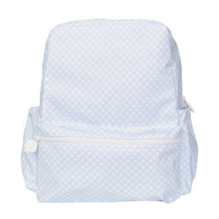 Large Apple of My Isla Backpack - Blue Gingham 