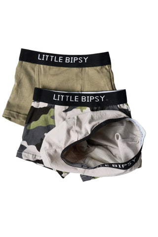 Little Bipsy Boxer Brief 3 Pack - Army Camo