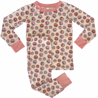 In My Jammers Make You Smile L/S 2pc PJ Set, In My Jammers, Bamboo, Bamboo Pajamas, Bloom, cf-size-2t, cf-size-3t, cf-size-4t, cf-size-5t, cf-size-6t, cf-size-7-8y, cf-type-pajamas, cf-vendor