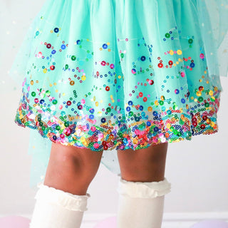 Sweet Wink Aqua Confetti Tutu