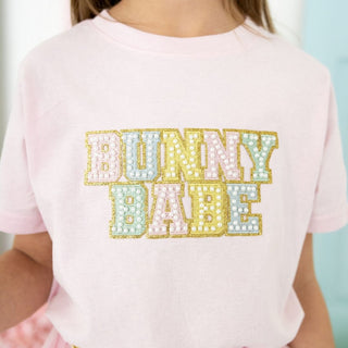 Sweet Wink Bunny Babe Patch Easter Short Sleeve T-Shirt - Ballet