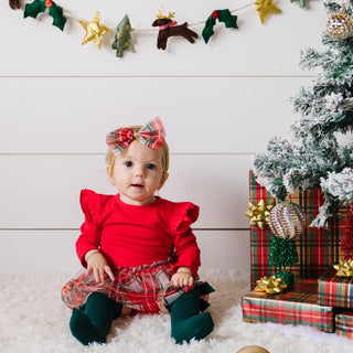 Sweet Wink Christmas Plaid L/S Tutu Bodysuit, Sweet Wink, All Things Holiday, cf-size-0-3-months, cf-size-12-18-months, cf-type-tutu, cf-vendor-sweet-wink, Christmas, Christmas Plaid, Christm